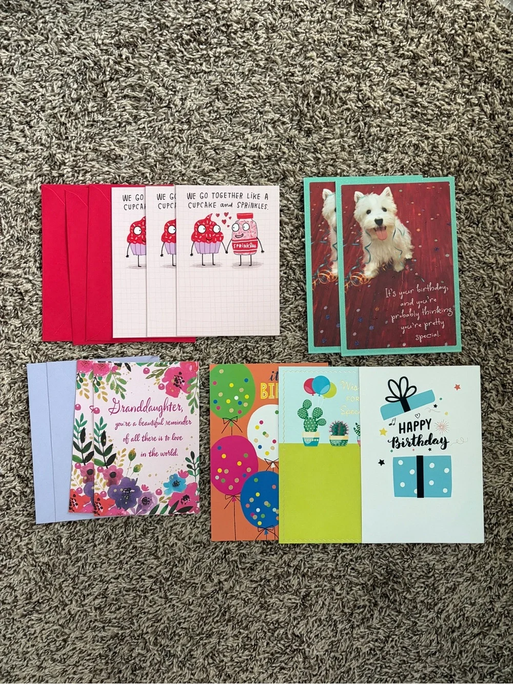 Assorted Greeting Card Lot - Colorful Birthday & Special Occasion Cards